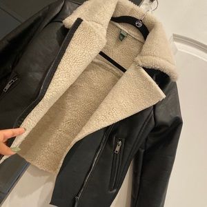 Moto fur jacket